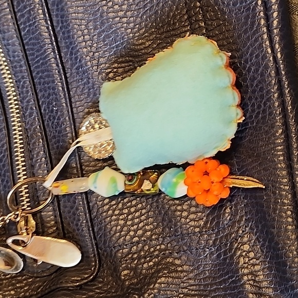 Handmade purse charm boho look - Picture 3 of 3
